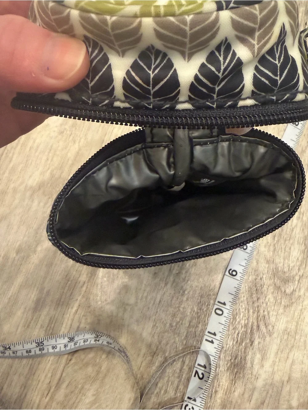 Kalencom Insulated Leaf Print Bottle Bag Carrier‎